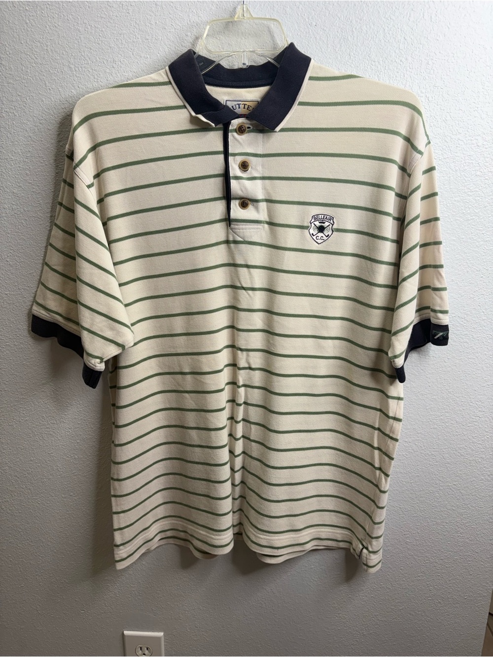 Cutter Buck Size Large Golf Polo Belleair CC